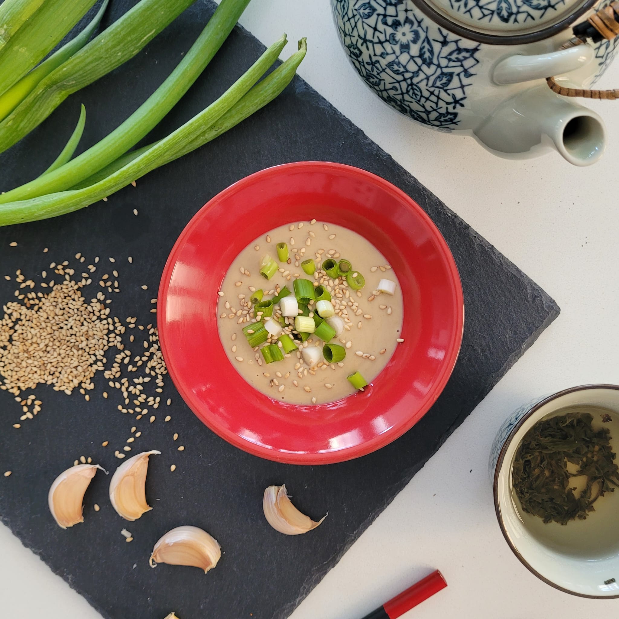 The Ultimate Lower-Sodium Hotpot Sesame Sauce (Tahini Dipping Sauce)